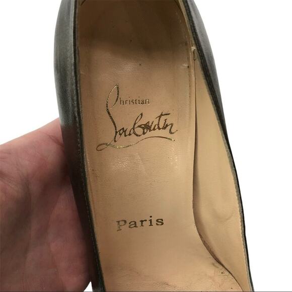 Christian Louboutin Metallic Stiletto Heels Pumps Size 6.5 - Picture 13 of 16